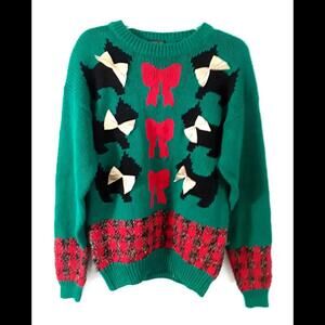 Vintage Women Ugly Christmas Sweater Robinson Co. Size Small Green Red [COPY]